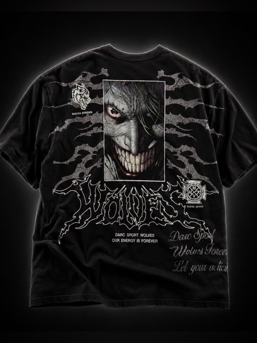 Darc Sport x Batman Joker "Side by Side" Premium Oversized Tee - Size XXL - NWT